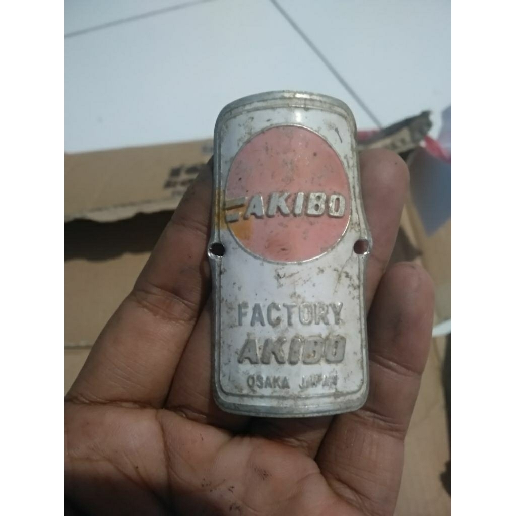 Emblem sepeda jadul AKIBO FACTORY OSAKA JAPAN