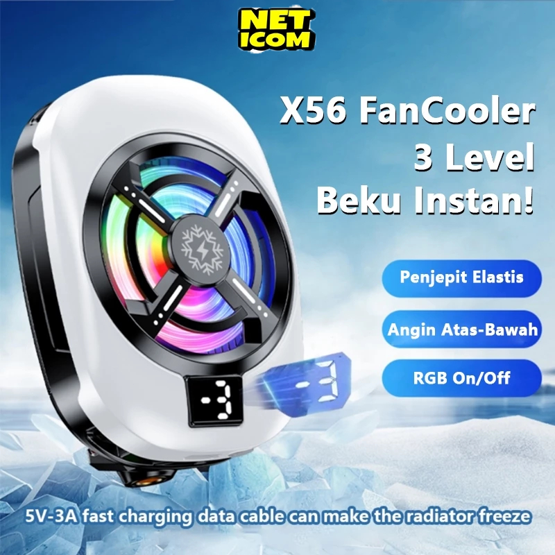 NETICOM FanCooler X56 Radiator Pendingin HP FunCooling Kipas Gaming RGB Semiconductor 100%ORI