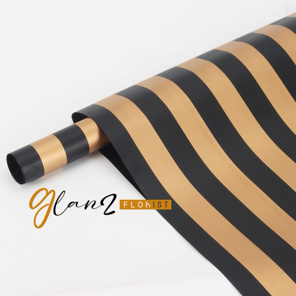 

Kertas Bunga Buket Line Color Cellophane Striped Bouquet Wrapping Paper | Wrapping garis-garis