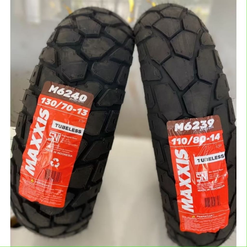 PROMO ban motor matik ukuran 130/70-13 dan 110/80-14 merk maxxis