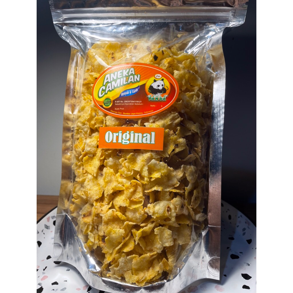 

Marning Original Keripik Jagung 200gr cap Panda Asli
