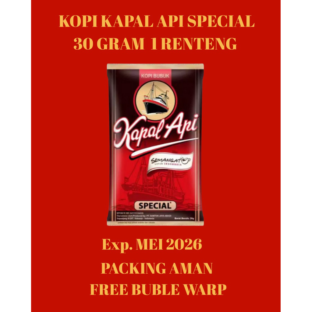 

Kopi Kapal Api Special 30G 1 Renteng
