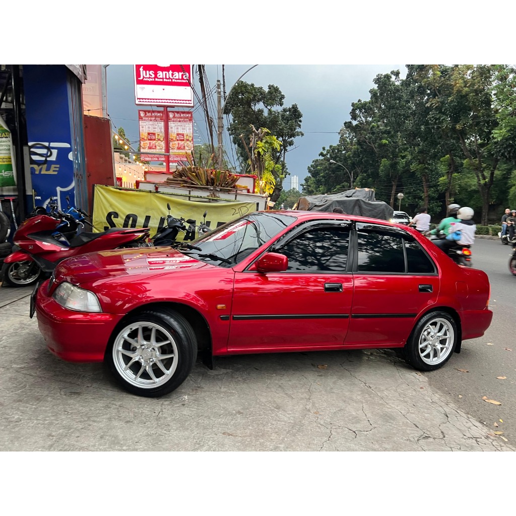 paket ganteng velg hsr hyura ring 16 plus ban accelera phi 195 50 ring 16 untuk mobil honda city