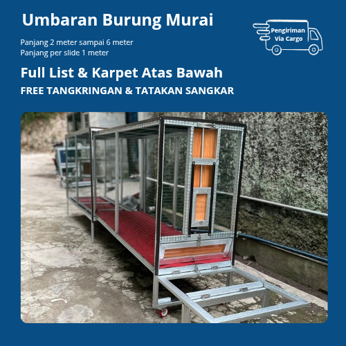 Kuliaran Umbaran Murai Sliding Full Karpet 2,3,4,5,6 Meter