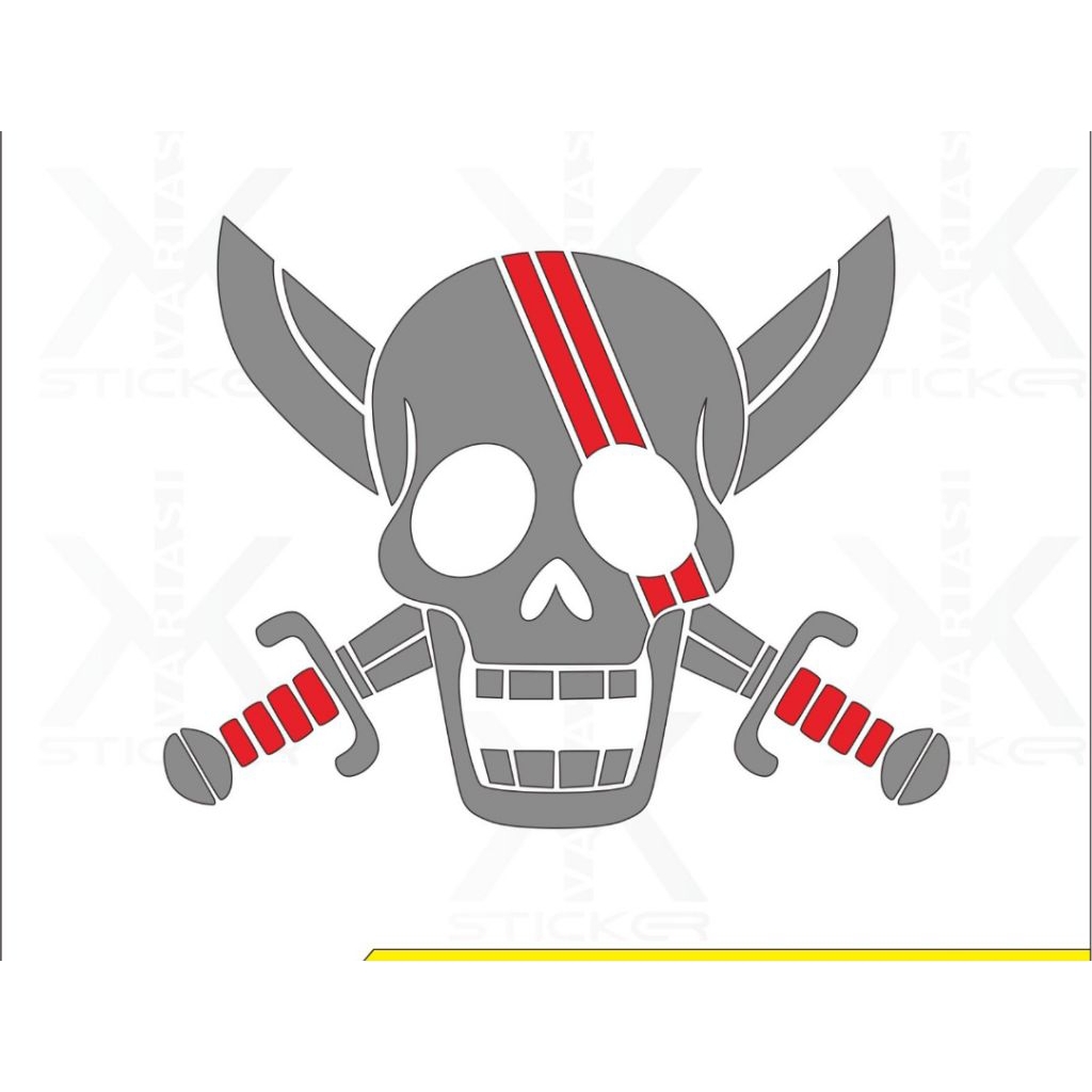 

sticker one piece Akagami(shanks) ukuran 20 x 20 cm