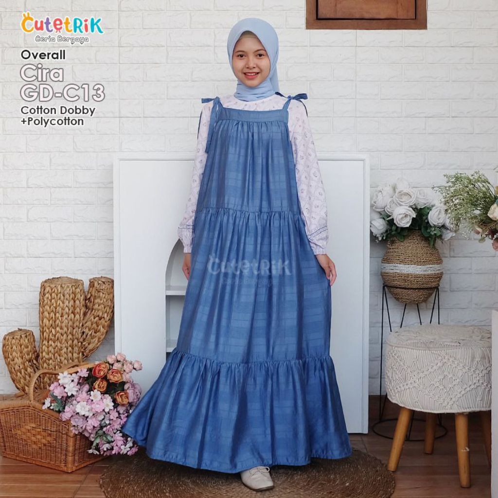 Gamis Overall Anak Perempuan Cutetrik Remaja