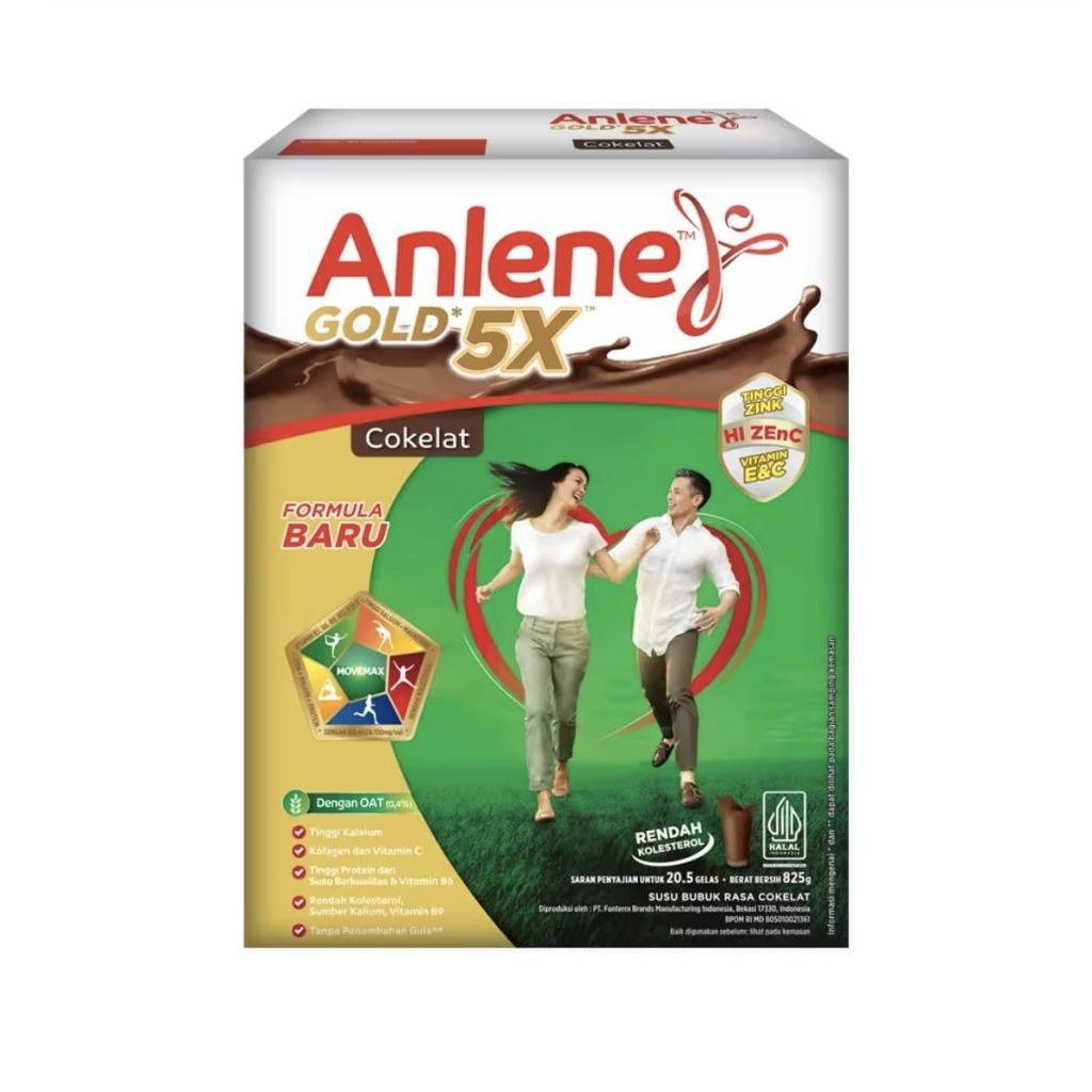 

Anlene Gold 5x Susu Bubuk Dewasa Cokelat 825gr