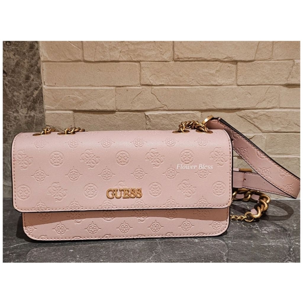 TAS GUESS PINK GEVA CONVERTIBLE (ORIGINAL 100% STORE)