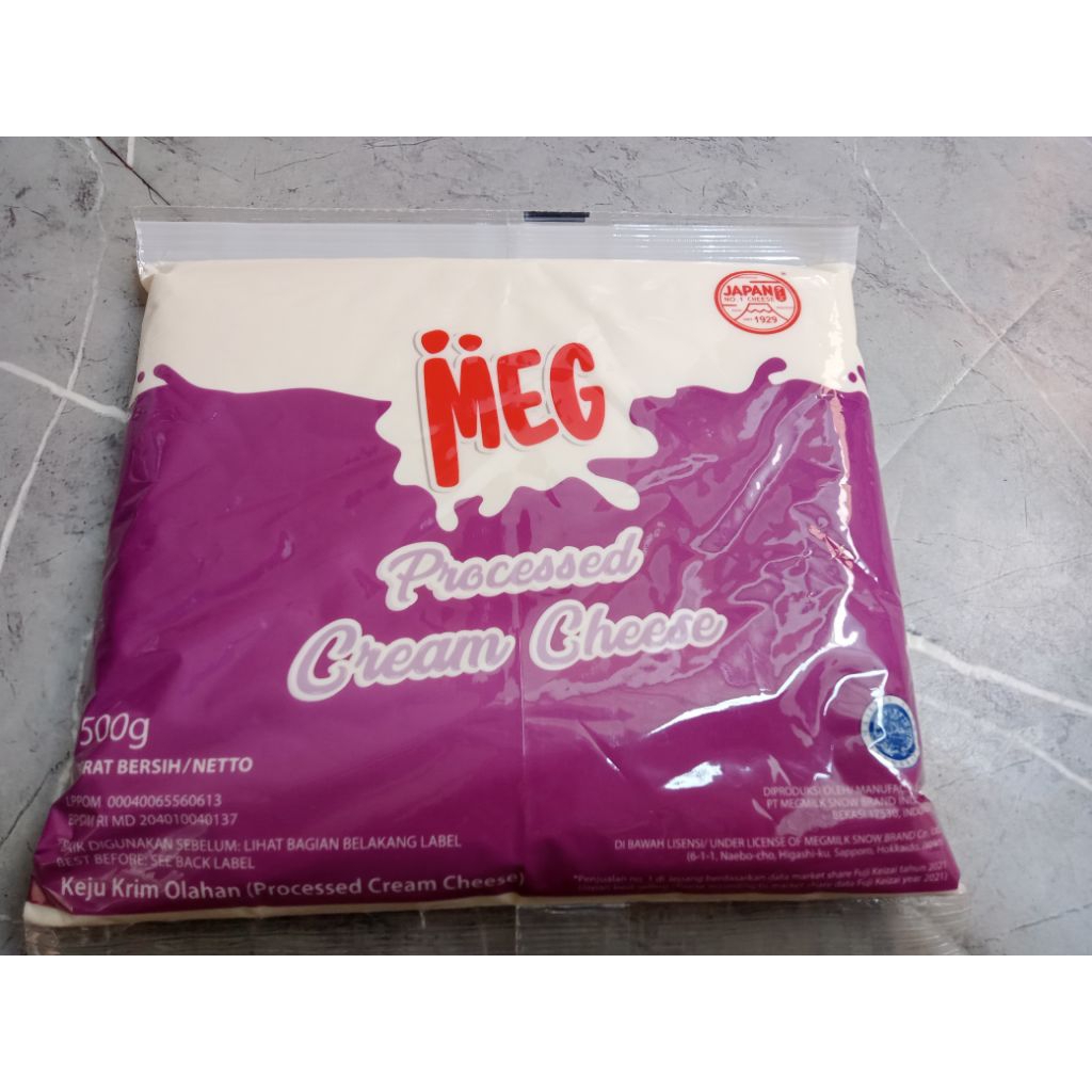 

MEG CHEESE CREAM CHEESE PROCESSED 500 GRAM 1 PCS
