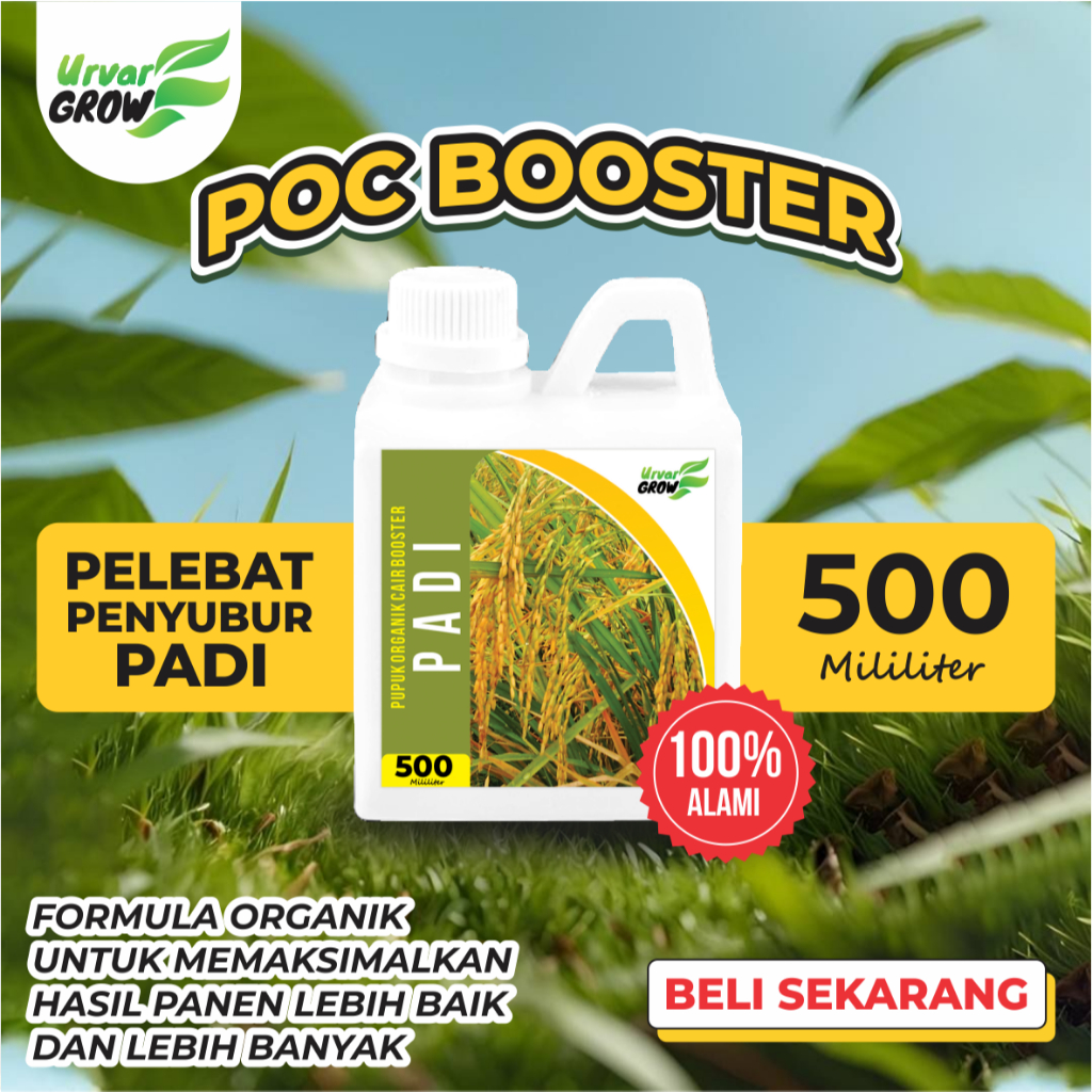 Pupuk Organik Cair Khusus Tanaman Padi 500ml - Booster Panen Lebat | 100% Organik