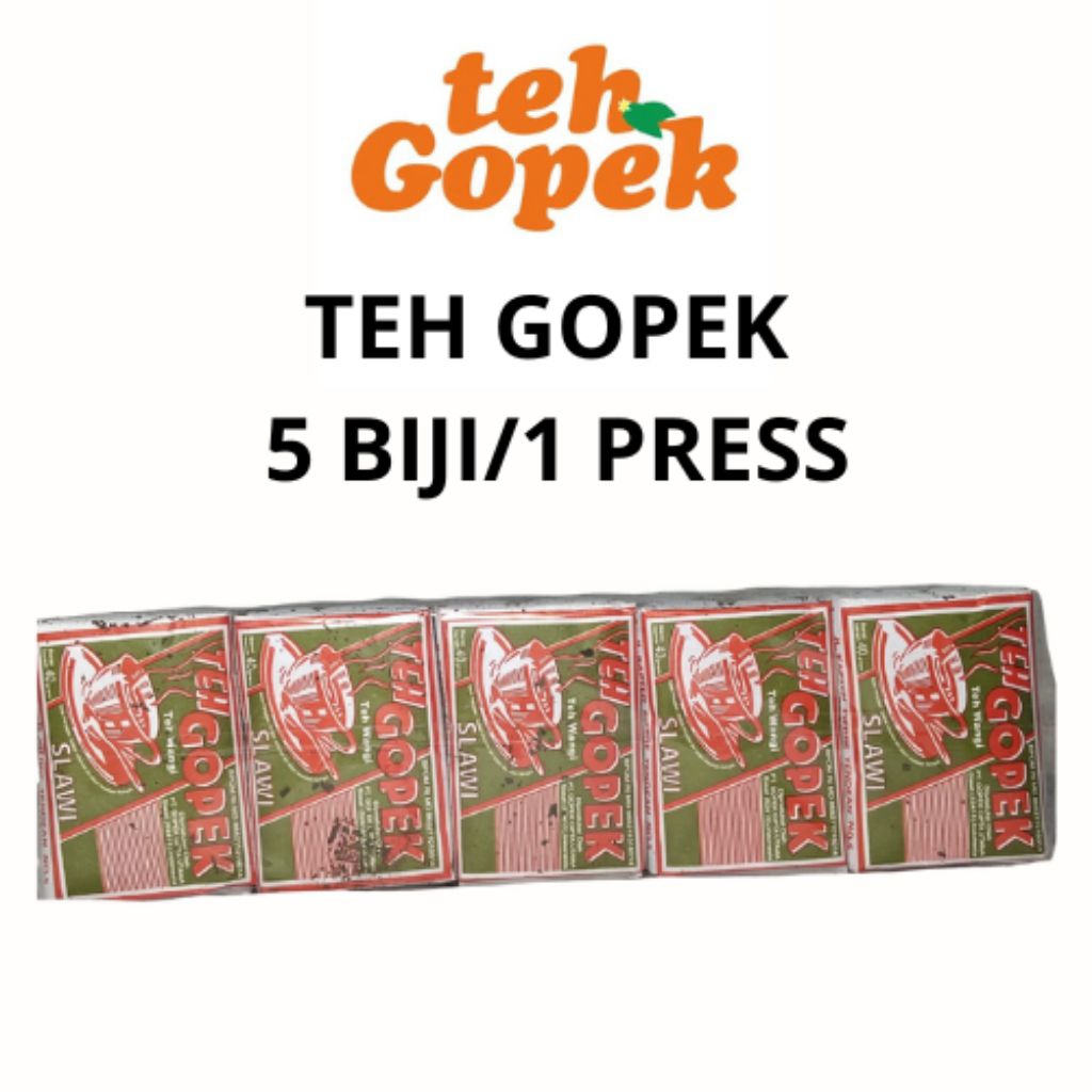 

Teh gopek 5 biji/ 1 press