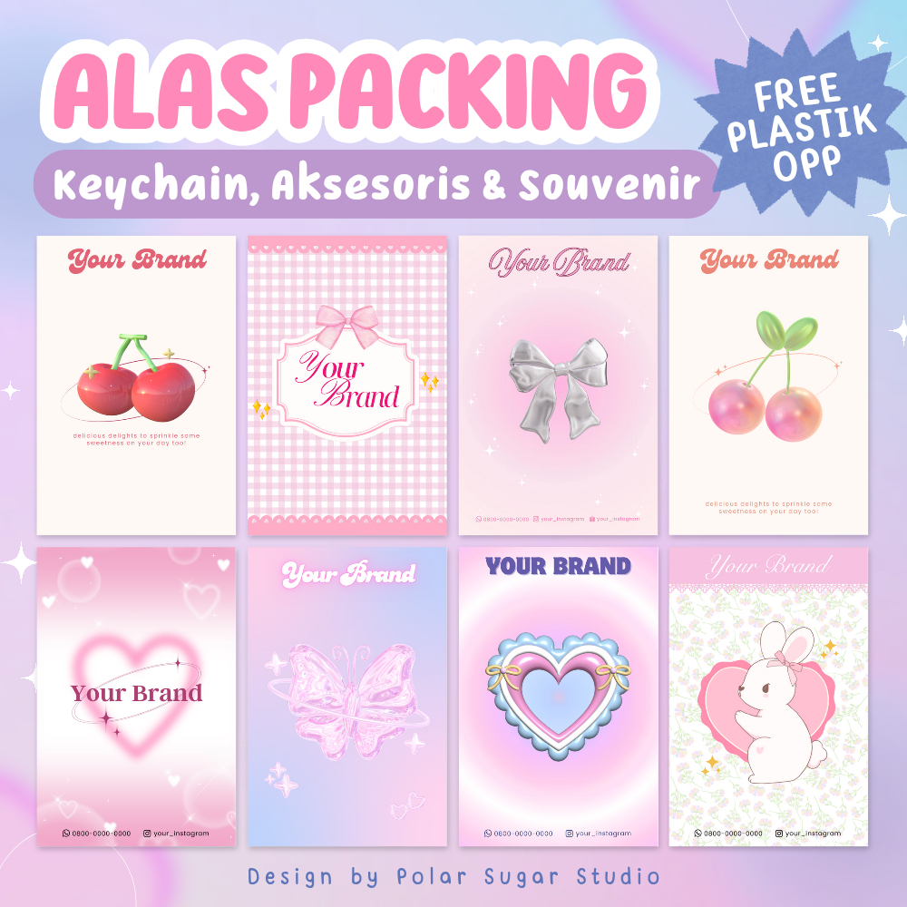 

[PART A] Alas Packing Keychain Souvenir Gift Aksesoris - FREE PLASTIK OPP