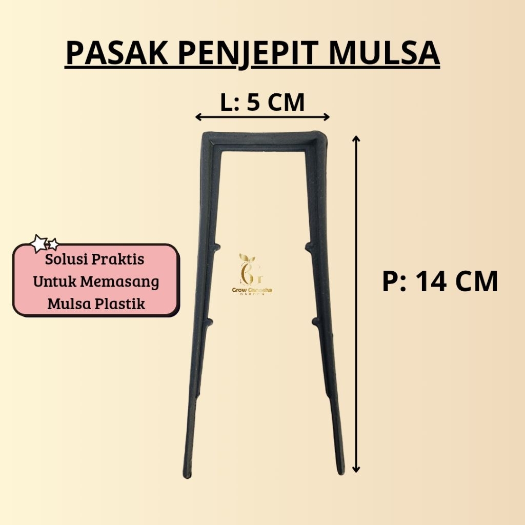PASAK PENJEPIT MULSA || MULSA PLASTIK || 14 CM