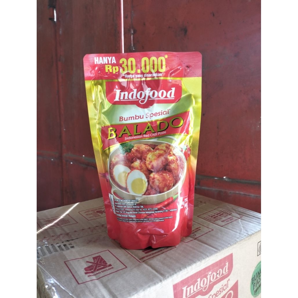 

Bumbu Spesial Indofood Balado ( Basah ) dari Indofood _1ctn isi 24@600gr_