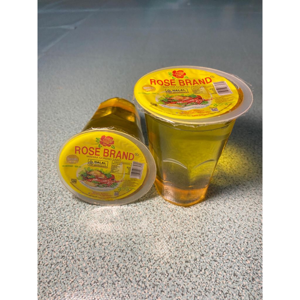 

minyak goreng rosebrand gelas 220ml