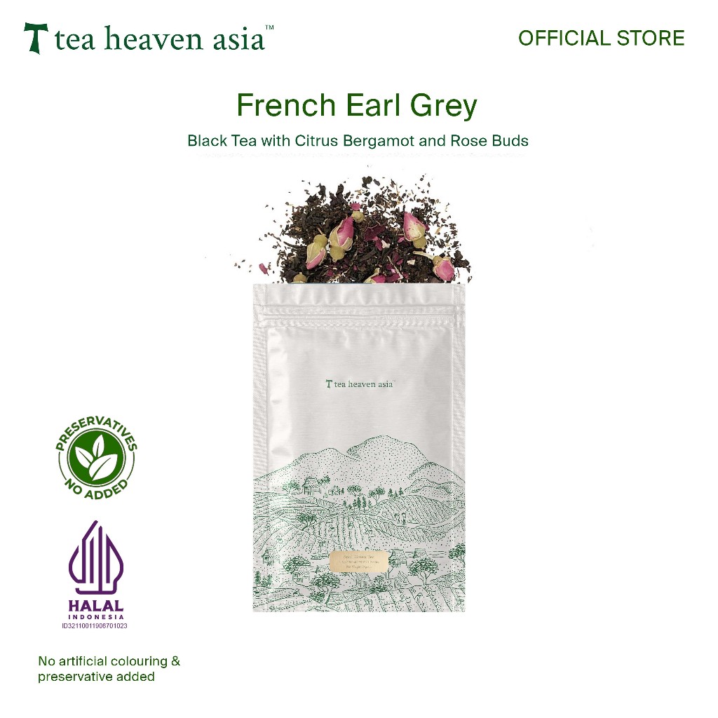 

Tea Heaven French Earl Grey Rose Artisan Tea 40gr