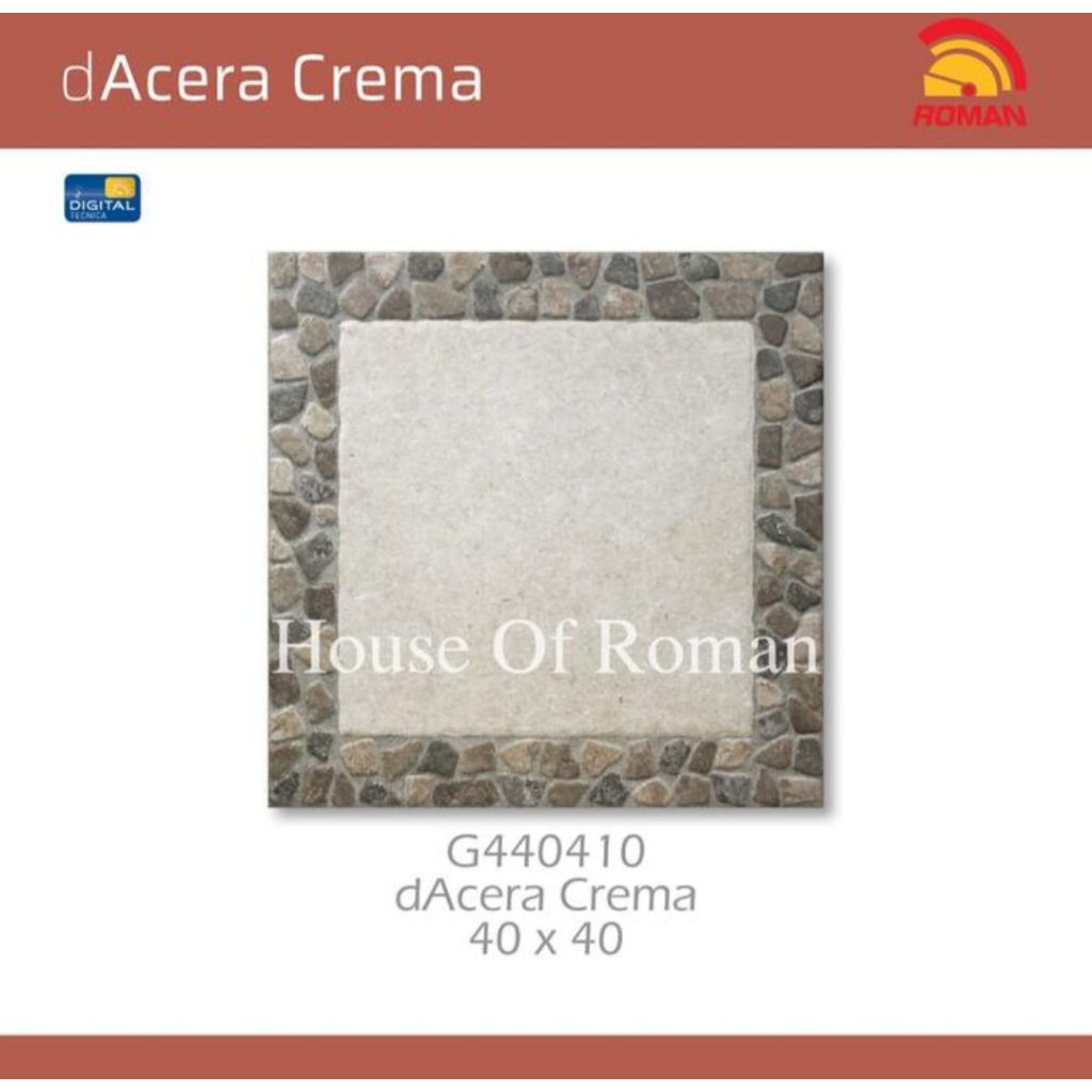 Roman Keramik G440410 dAcera Crema 40x40 Kw1