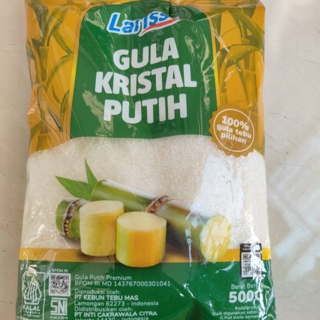 

Gula pasir 500 gram kemasan pabrik
