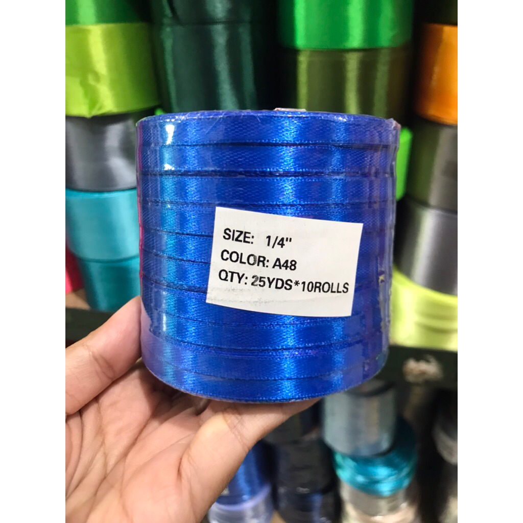 

Pita satin gulungan 1/4 inch / 0,6cm