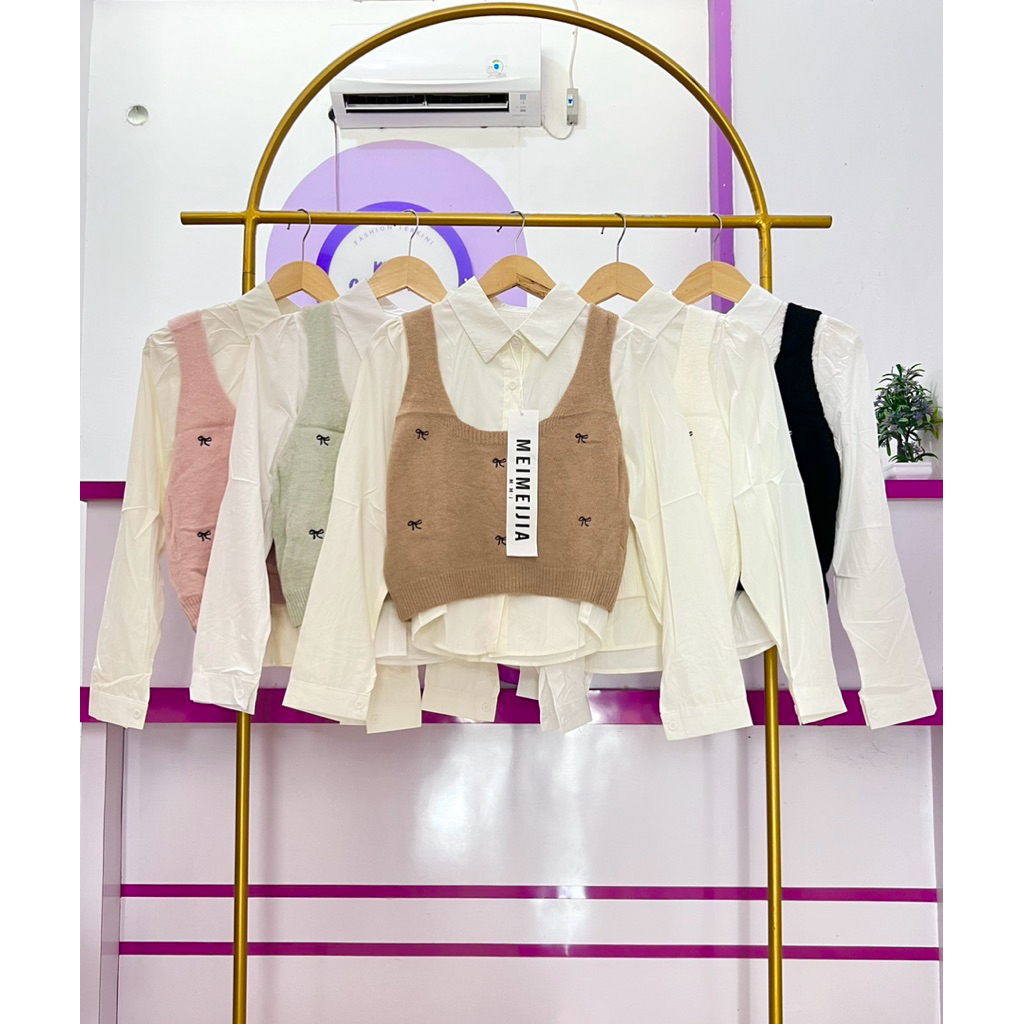 BLOUSE KNIT IMPORT/BLOUSE VEST IMPORT