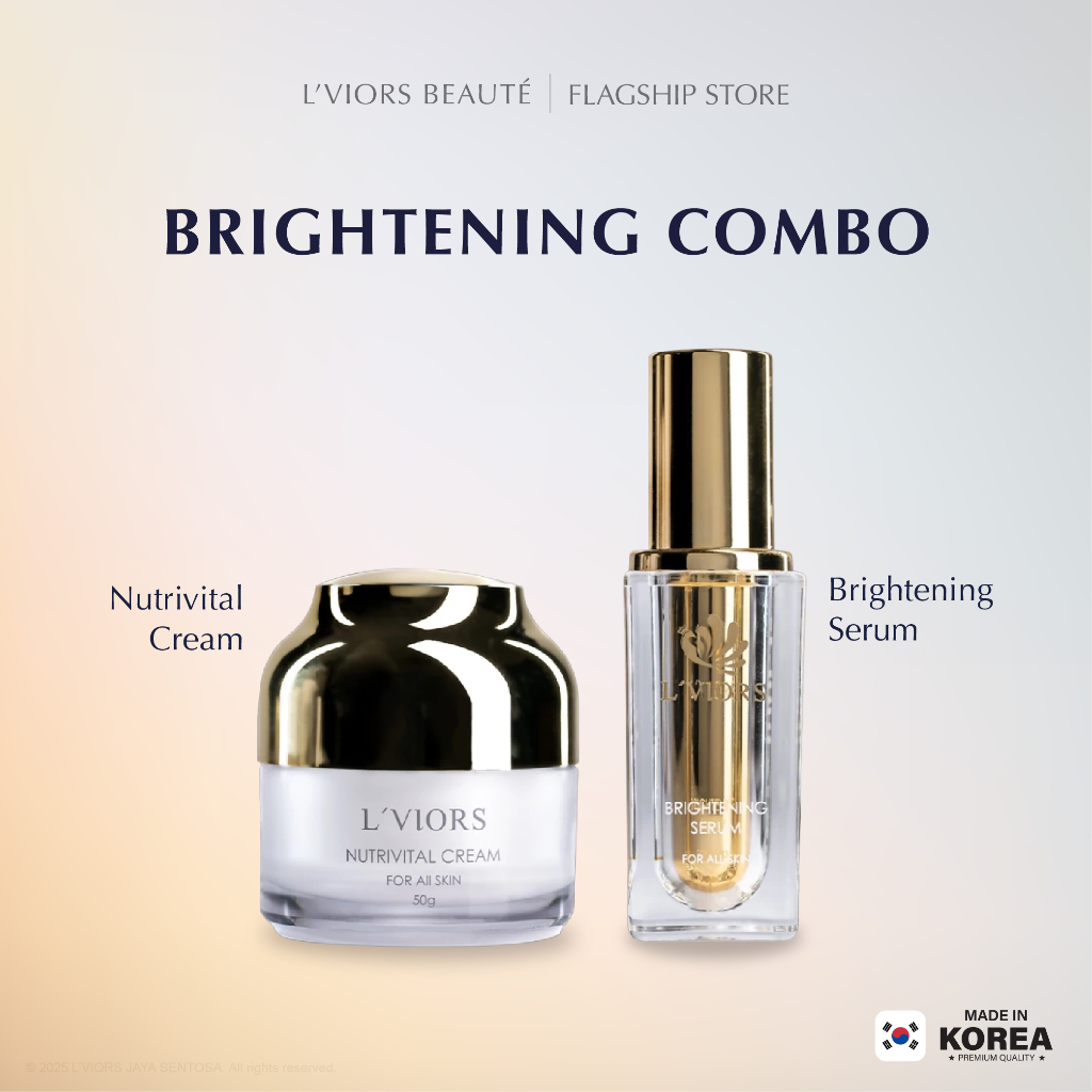 LVIORS PAKET BRIGHTENING SERUM COMBO WITH NUTRIVITAL CREAM