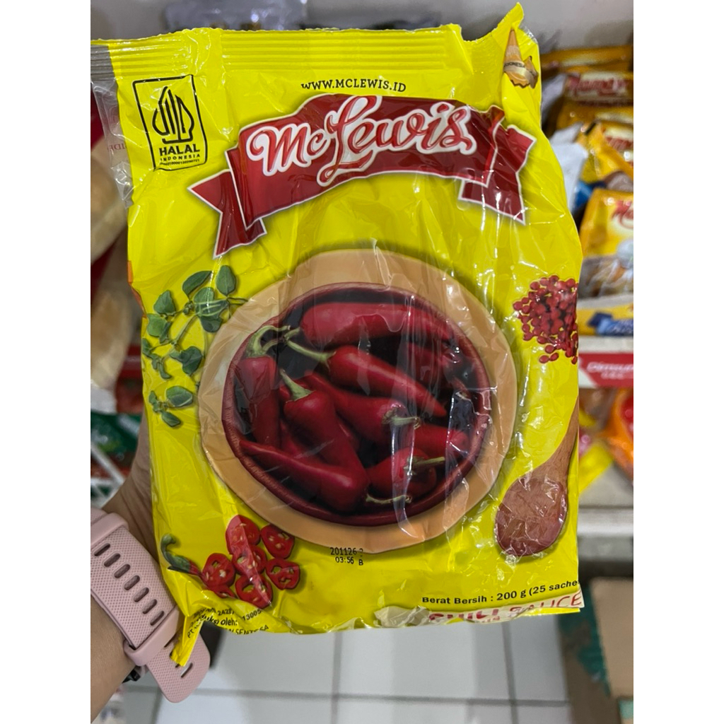 

Mc Lewis Sambal Sachet (isi 25 pcs )