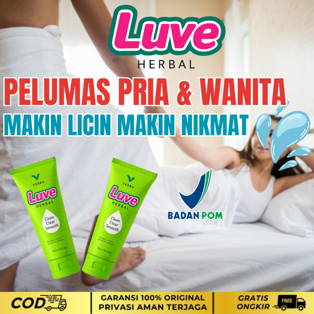 LUBRICANT VERBA LUVE Gel PELUMAS MISS V-- Pelumas pria dan Wanita Makin Licin Makin Nikmat Bpom