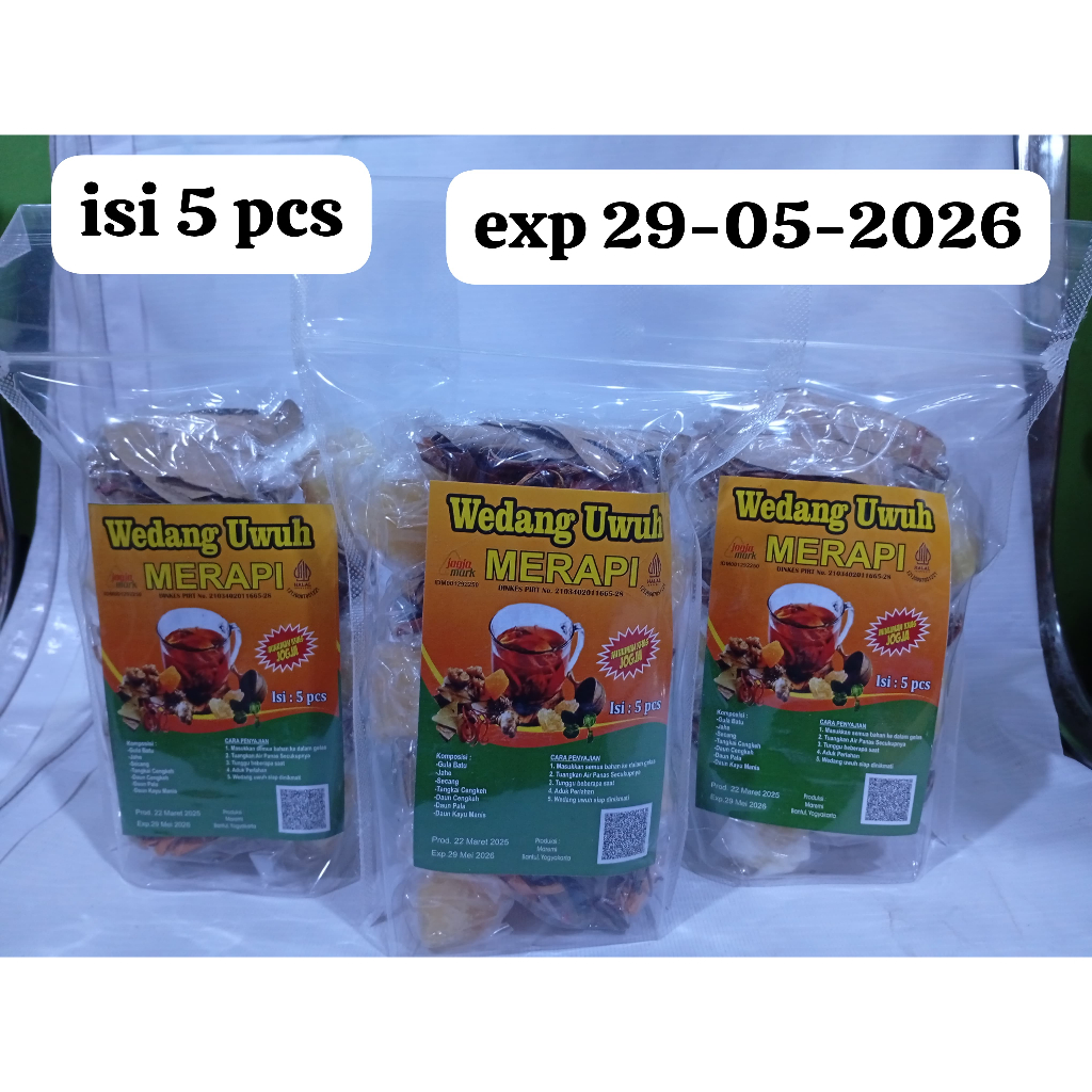

Wedang Uwuh Merapi Minuman Khas Jogja isi 5pcs Dijamin Original 100% Murah