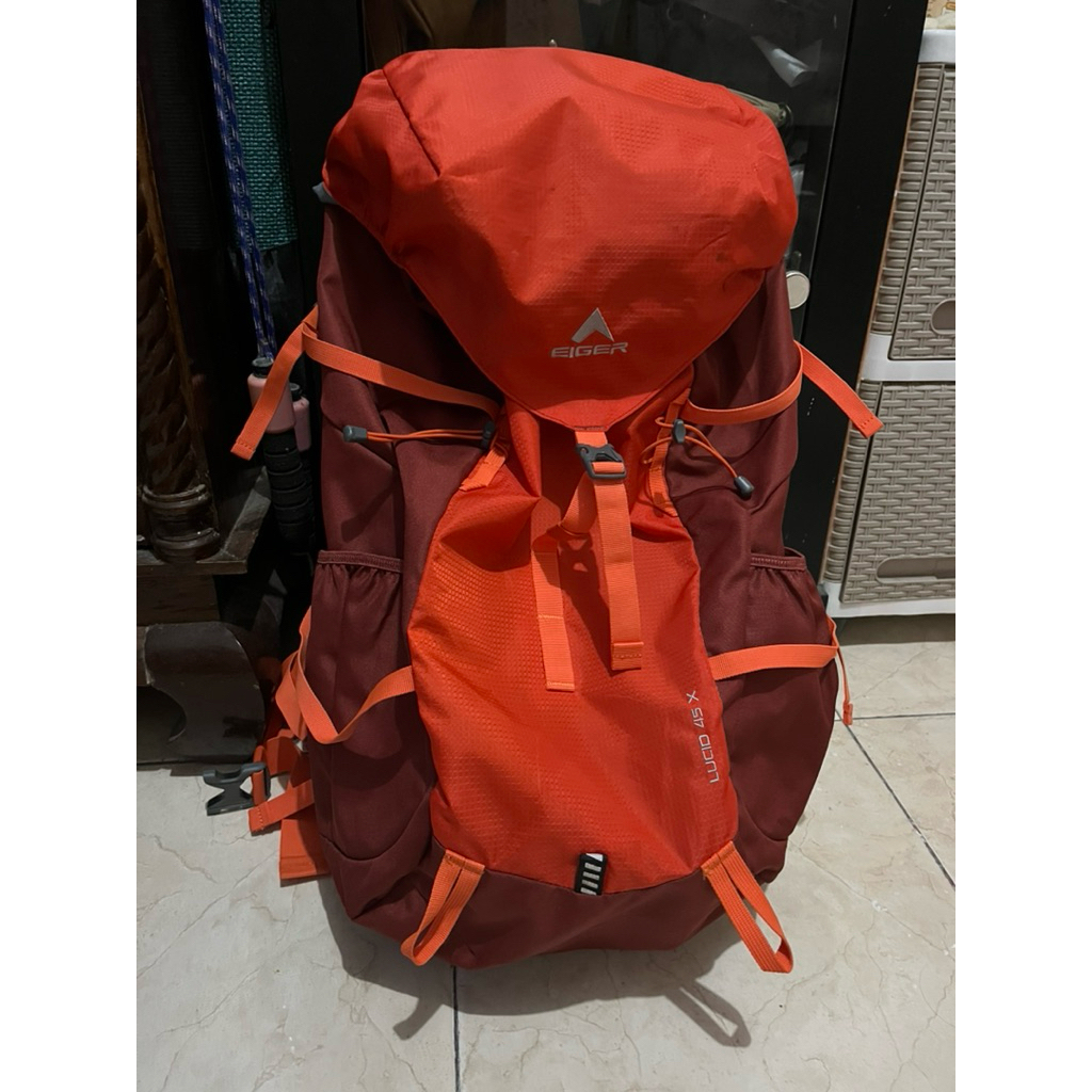 Preloved Carrier Eiger Lucid 45L+Cover