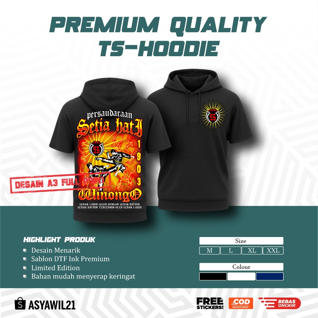 Ts-HOODIE PSHW PERSAUDARAAN SETIA HATI WINONGO - TS HOODIE PSHW TERBARU - TS HOODIE SH WINONGO - TSH
