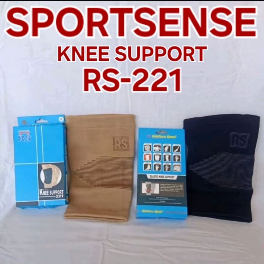 Pelindung Lutut Elastic Knee Pad Support Reinforce Speed RS 221 Dekker Deker Lutut Pendek Original