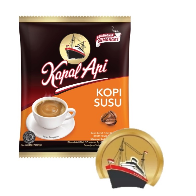 

Kapal Api Kopi Susu Bubuk 1rcg (isi 10sct) @31g