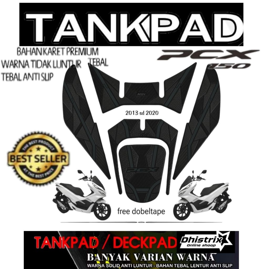 Tangpad Pcx 150 Variasi Motor Pcx Bahan Karet Premium Tidak Licin Aksesoris Pcx 150
