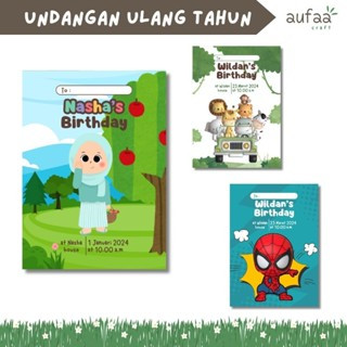 [FREE Plastik & Desain] Undangan Ulang Tahun Anak