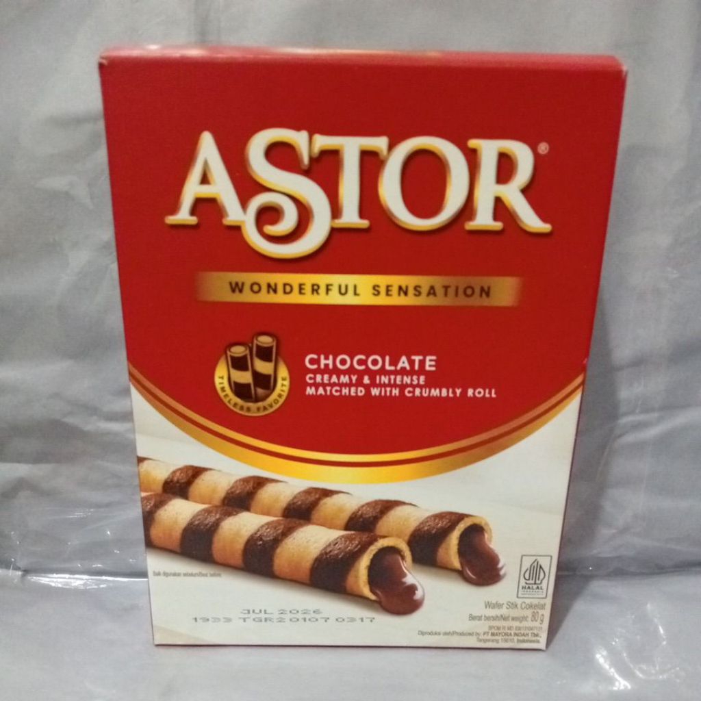 

Astor Wafer Stik Cokelat 80g