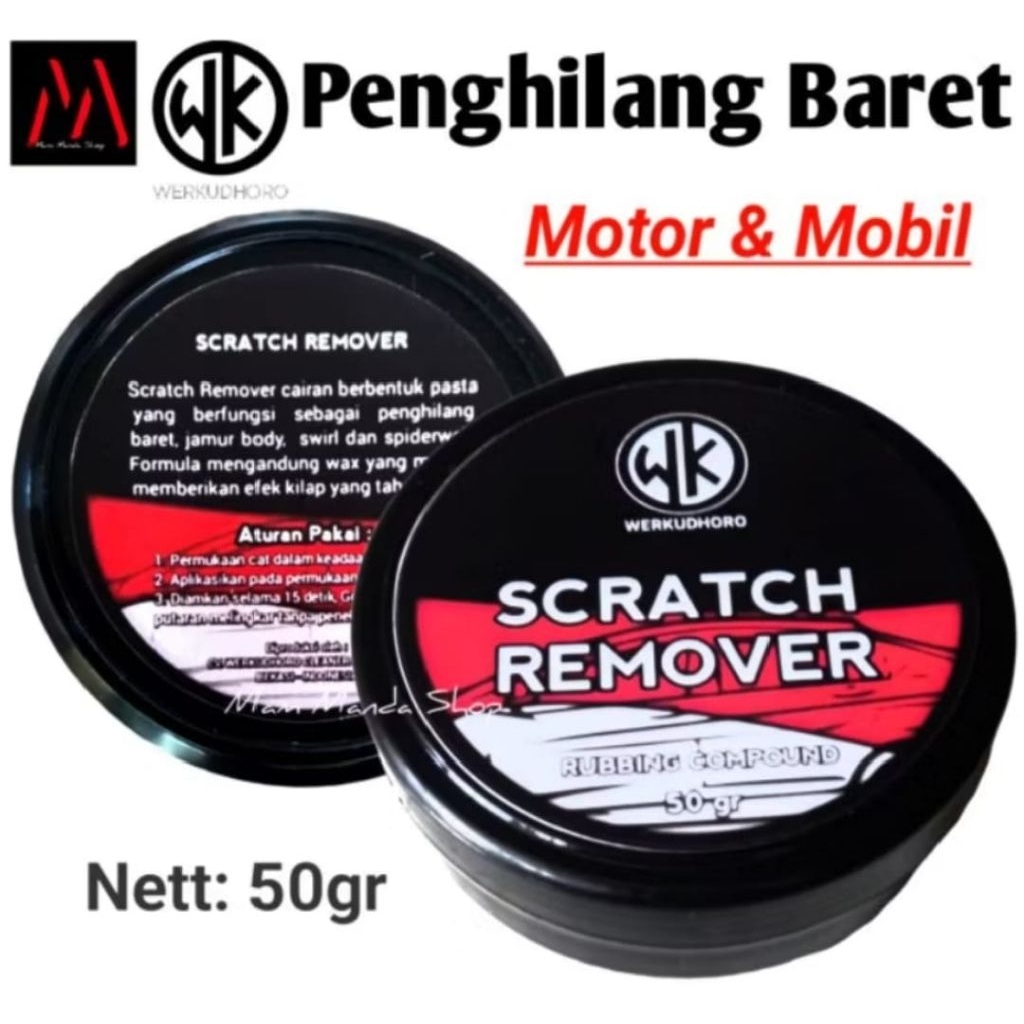 Rubbing coumpond Penghilang Baret Body motor mobil Helm 50gr