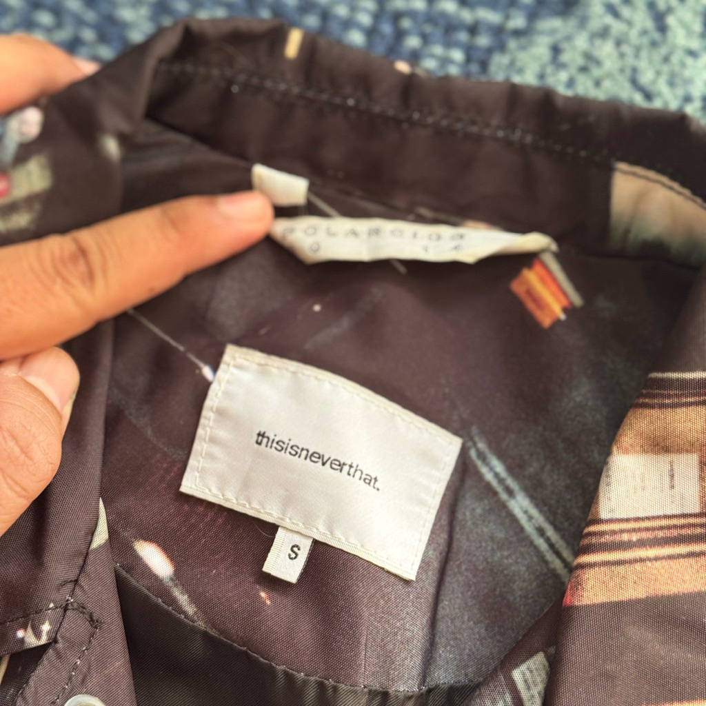 Thisisneverthat x Polaroid Coach Jacket size S fit L