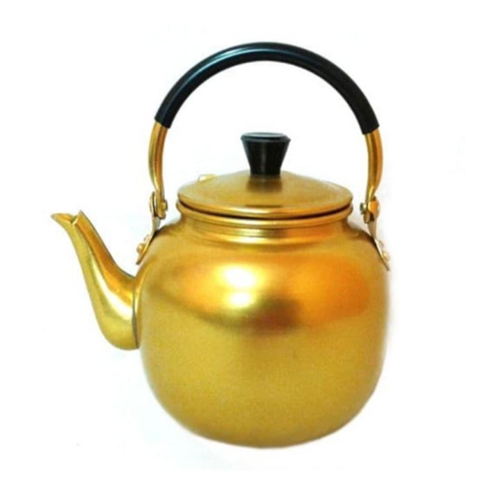 Teko Arab fancy Tea 12cm 1 Liter Maspion Almunium / Teko Emas Oleh Oleh Haji Umroh