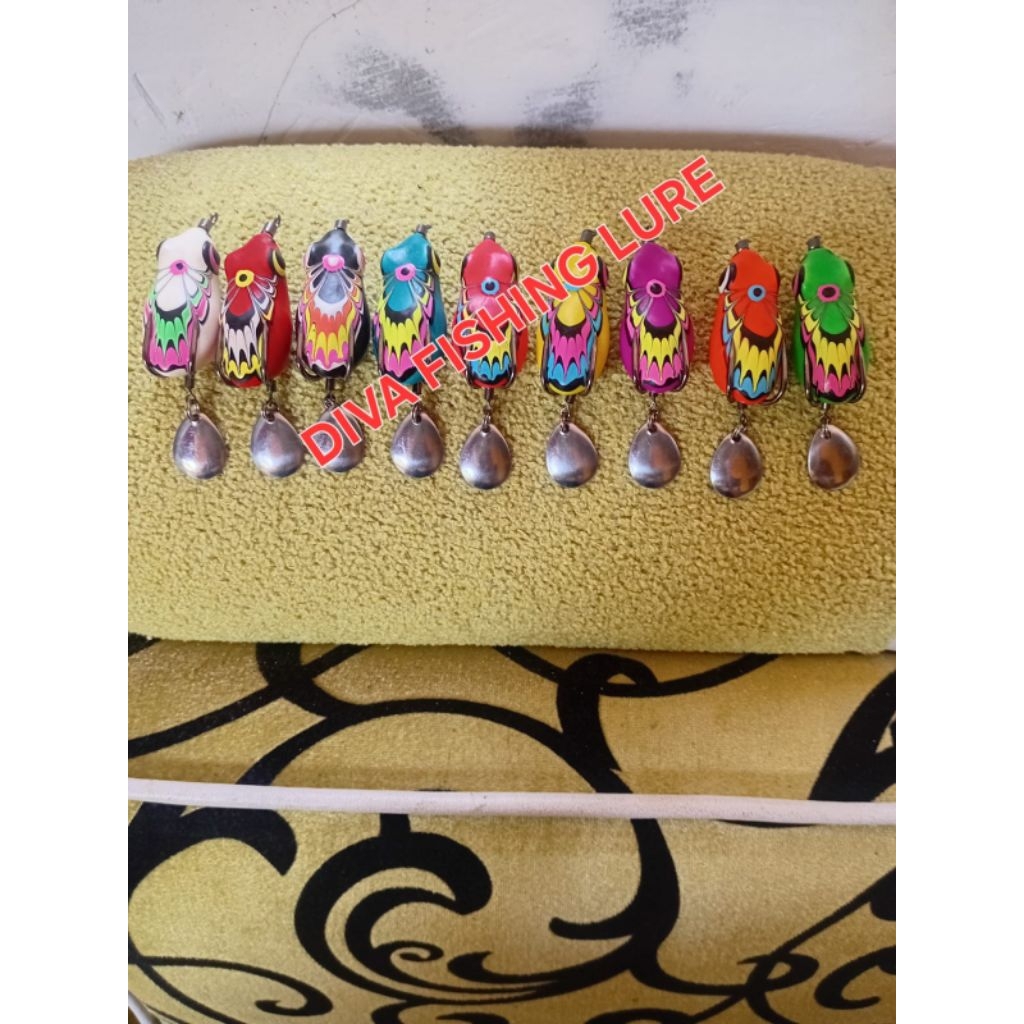 Softfrog umpang pancing casting Gabus/Toman Kodok 4,2 cm