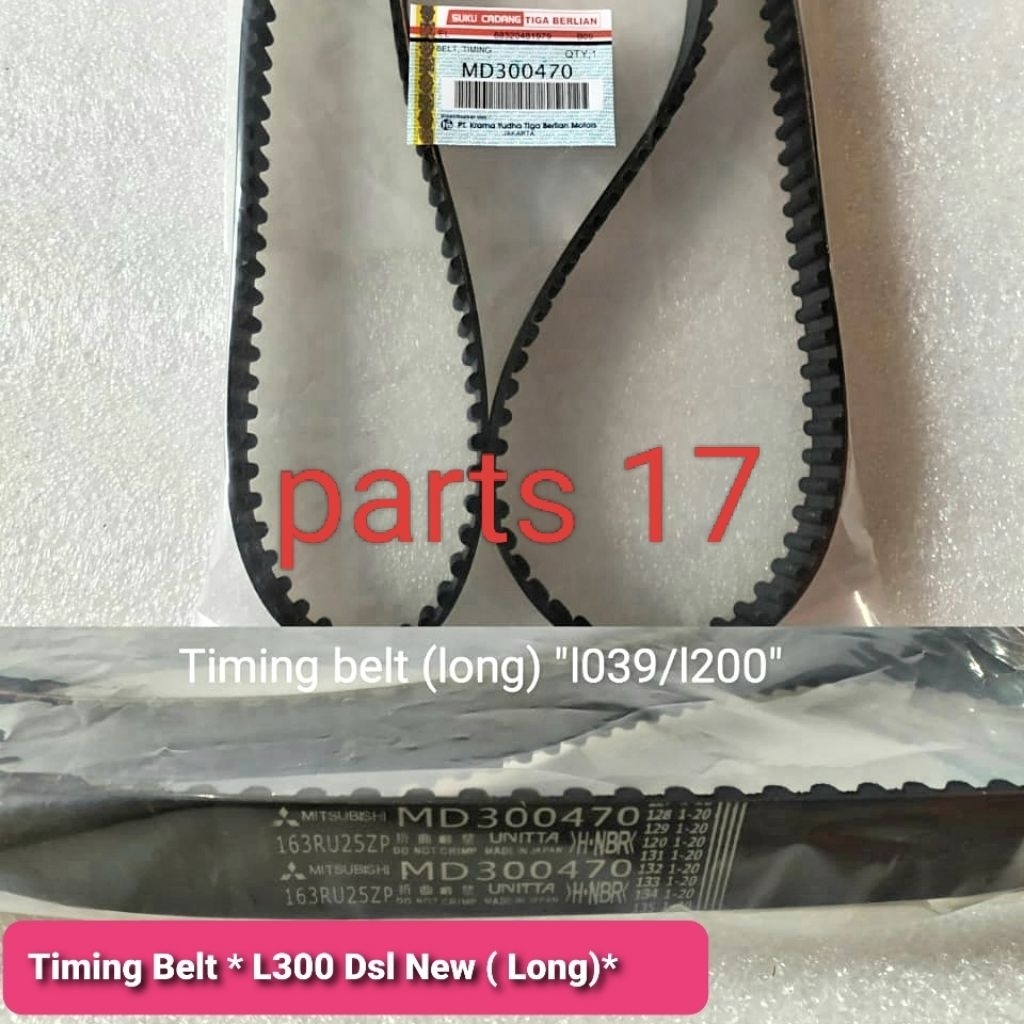TIMING BELT LONG MITSUBISHI L300 L039 L200 ASLI ORIGINAL MD300470