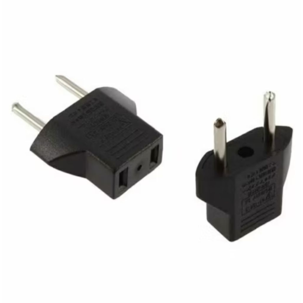 Jack gepeng Adaptor Colokan Gepeng ke bulat/Steker