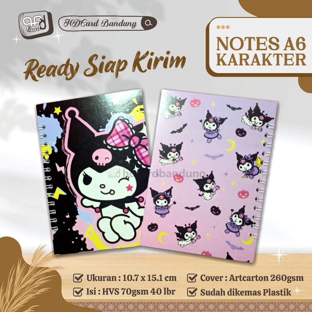 

Notes A6 Ready Stock ✓️ Notes Karakter Sanrio Souvenir Ready Siap Kirim