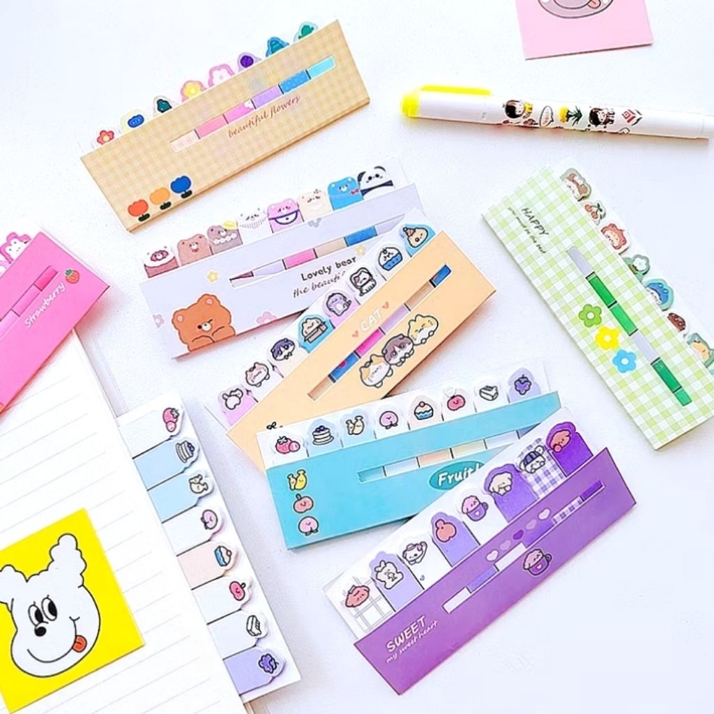 

Sticky Notes Karakter Lucu 8in1 Tempelan Kertas