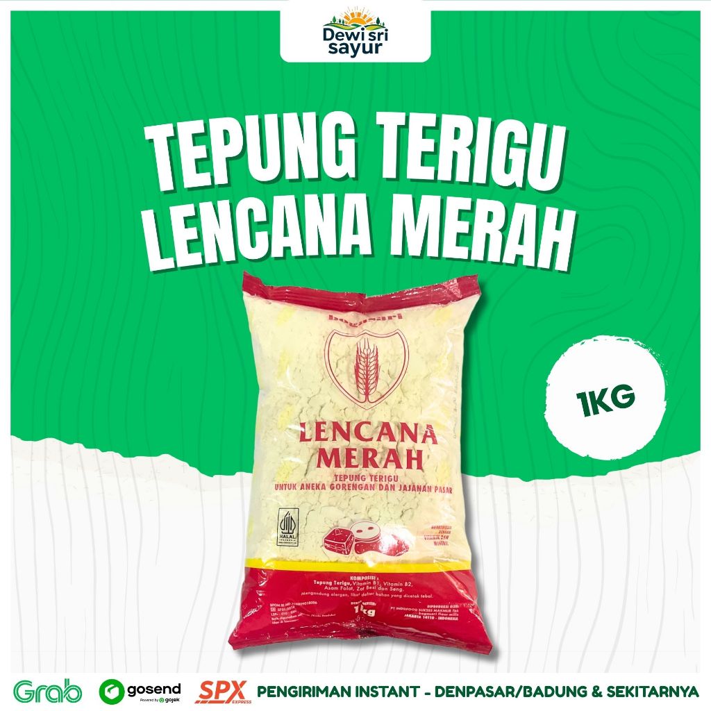 

Tepung Terigu Lencana Merah 1kg – Dewi Sri Sayur