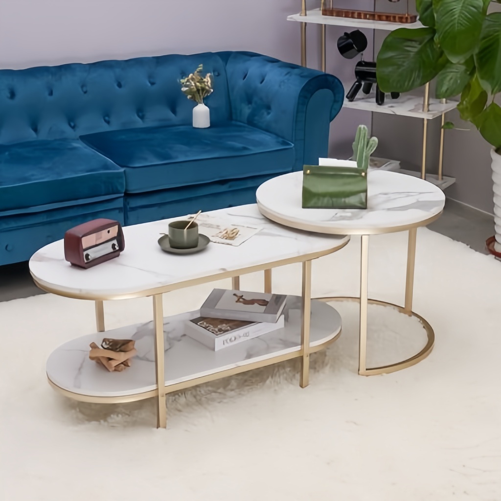 Meja Tamu bulat Minimalis meja ruang tamu