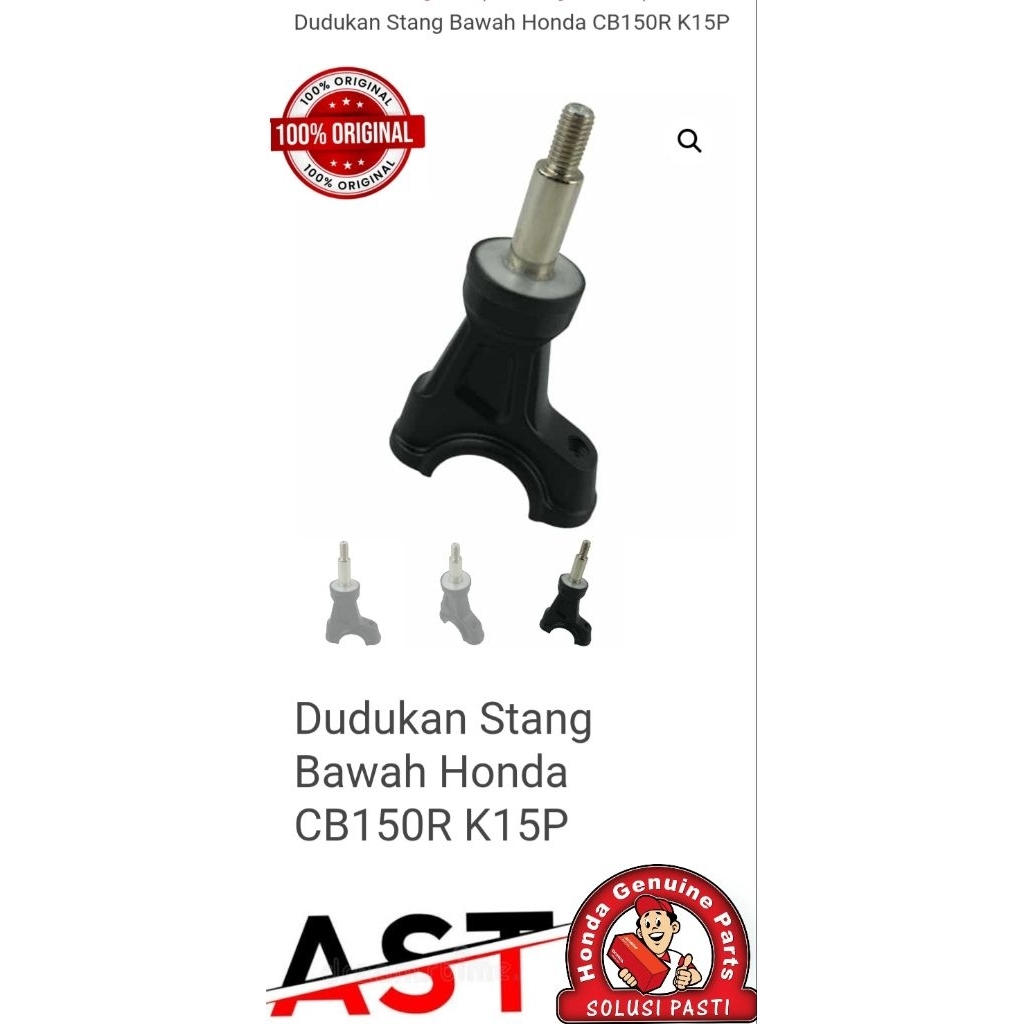 53132k15710ZA pegangan stang CB150R UPSIDE-DOWN kanan -kiri ORIGINAL GARANSI AHM