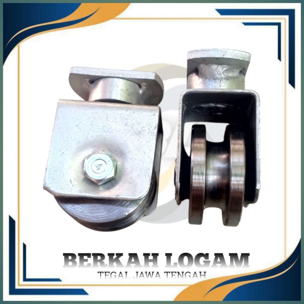 RODA SLIDING PAGAR HEAVY / RODA PAGAR BESI 6CM - 8CM