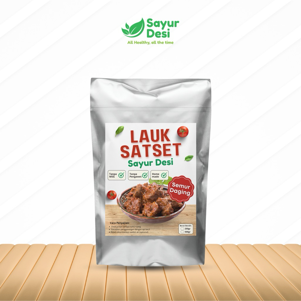 

Lauk SatSet Frozen Semur Daging - Sayur Desi