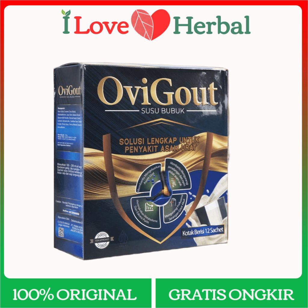 

Ovigout Susu Milk Asli Mengatasi Asam Urat Nyeri Sendi Dan Tulang Rematik Ovi Gout Original Halal BPOM