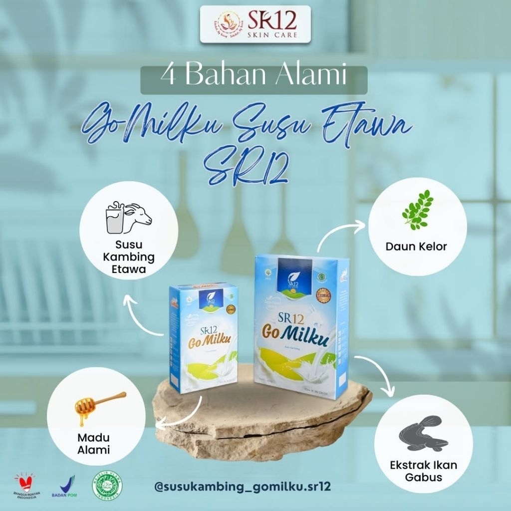 

SR12 - SUSU GOMILKU ORIGINAL SR12 / SUSU ETTAWA RASA ORIGINAL Kemasan 200gr, 600gr & 1kg | BISA COD